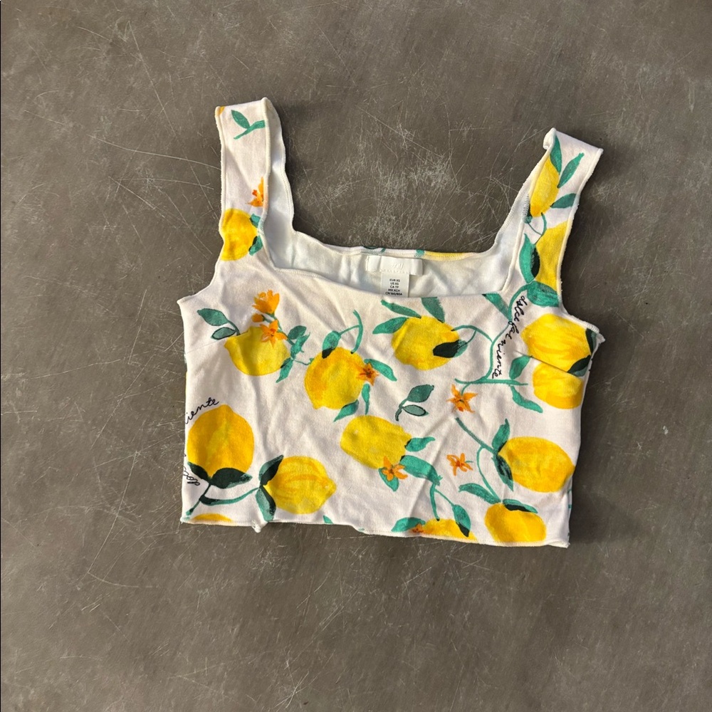 H&M Lemon Top